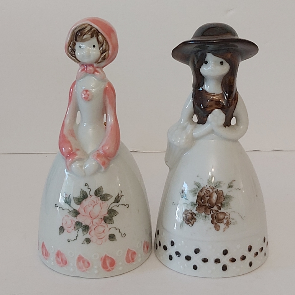 Duo of Vintage Bell Figurines by Vaga International (2)